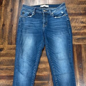 KanCan Distressed Dark Blue Skinny Jeans